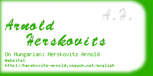 arnold herskovits business card